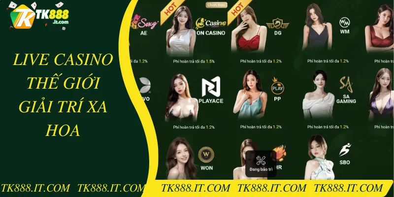 Casino với hơn 100 bàn cược cùng các deadler xinh đẹp